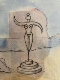 La escultura, detalle