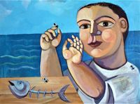 Ni&ntilde;o con moscas